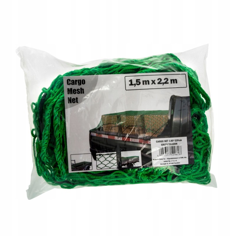 Cargo securing net for trailers 1 5x2 2