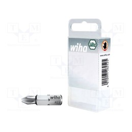 1 set x WIHA - 36282 - Screwdriver bit, Pozidriv®, PZ2, Overall len: 25mm, 20pcs.