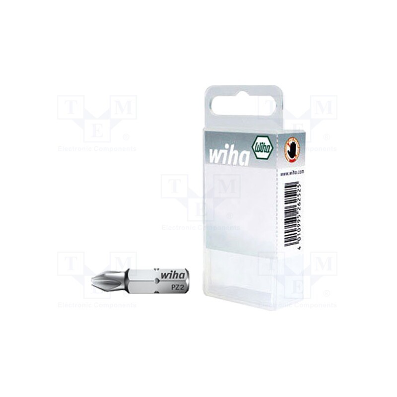 1 set x WIHA - 36282 - Screwdriver bit, Pozidriv®, PZ2, Overall len: 25mm, 20pcs.