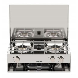 2-burner gas stove with Thetford grill