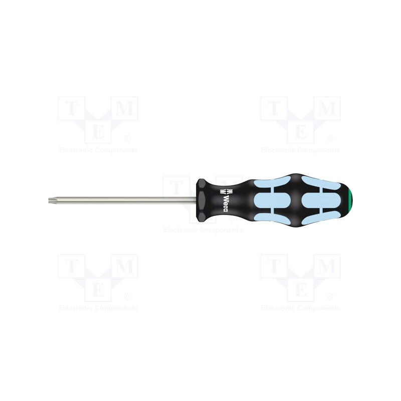 1 pcs x WERA - 5032055001 - Screwdriver, Torx®, TX25, Blade length: 100mm, Overall len: 205mm