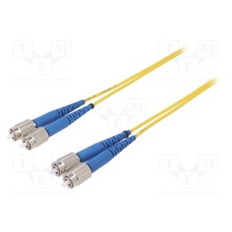 1 pcs x FIBRAIN - G-FC-FC-S-001.0-DX-D-18-Y - Fiber patch cord, FC/UPC,both sides, 1m, Optical fiber: 9/125um