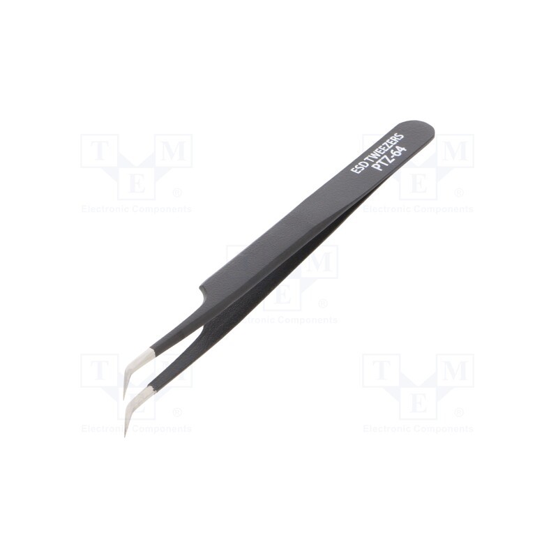 1 pcs x ENGINEER - PTZ-64 - Tweezers, Blade tip shape: sharp, Tweezers len: 122mm, ESD