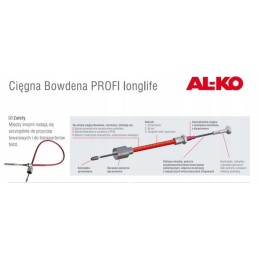 Brake cable bowden cable al ko 1130 1326