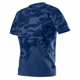 Camo navy work T-shirt, size L
