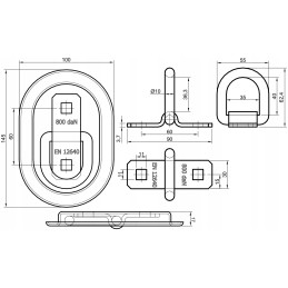 Camo navy work T-shirt, size L