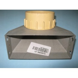 Connection for a nozzle to the truma air conditioning pipe