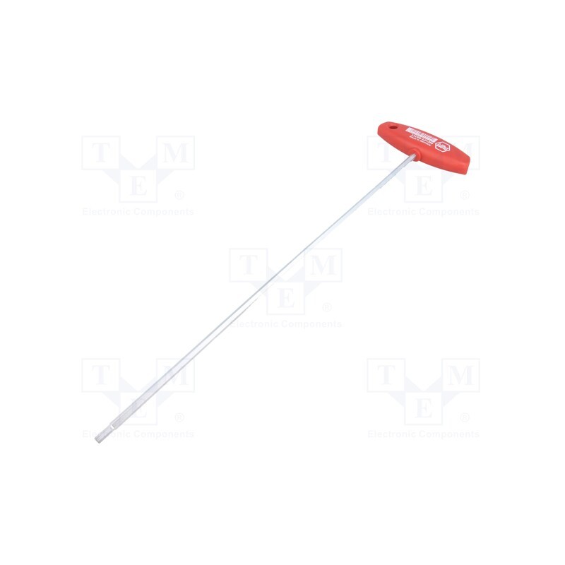 1 pcs x WIHA - 915 - Wrench, hex key, HEX 4mm, Overall len: 382mm, Kind of handle: T
