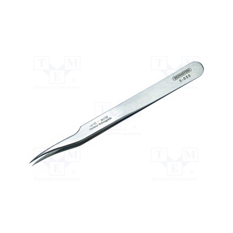 1 pcs x BERNSTEIN - 5-056 - Tweezers, 120mm, for precision works, Blades: narrow, 15g