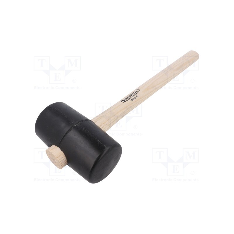 1 pcs x STAHLWILLE - 70140002 - Hammer, 350mm, 527g, 65mm, round, rubber, wood, Shore hardness: 90