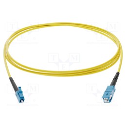 1 pcs x FIBRAIN - G-LC-SC-S-005.0-DX-D-18-Y - Fiber patch cord, LC/UPC,SC/UPC, 5m, Optical fiber: 9/125um, Gold
