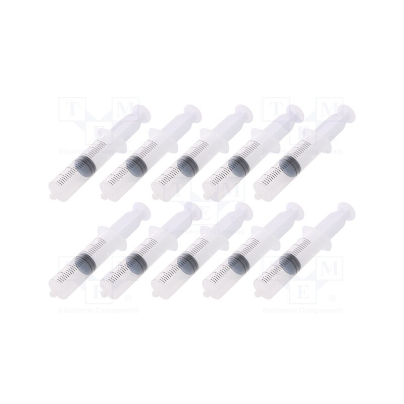 1 pcg x FISNAR - 8401012 - Syringe, 60ml, transparent, Luer Lock, polypropylene, 10pcs.