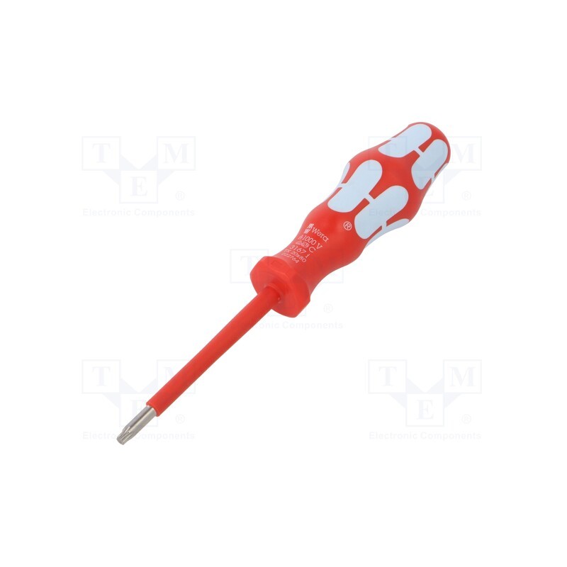 1 pcs x WERA - 5022764001 - Screwdriver, insulated, Torx®, TX20, Blade length: 80mm