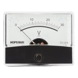 1 pcs x VELLEMAN - AVM6030 - Voltmeter, on panel, 0÷30V, Class: 2.5, 60x47mm