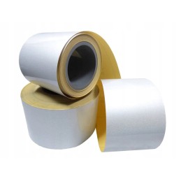 Reflective self-adhesive tape, white, 10 cm