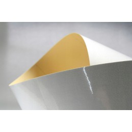 Reflective self-adhesive tape, white, 10 cm