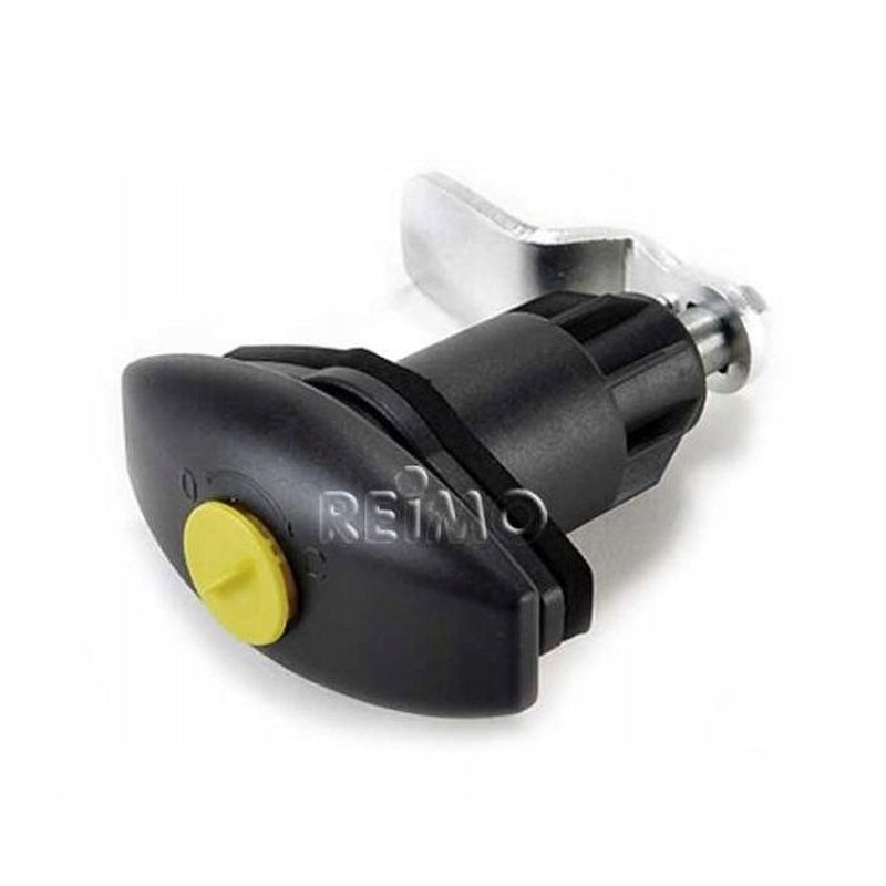 Lock for the front glove compartment in the wa