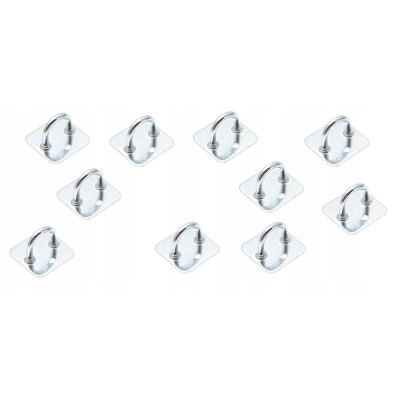 10 x side handle, square trailer, galvanized, h 30 mm side