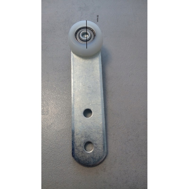 Roll of 75 lt white circular curtain, cut with bearing