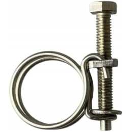 Hose clamps with double stainless steel wire 18-22 mm 10 pcs