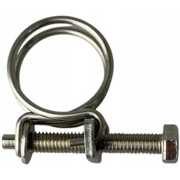 Hose clamps with double stainless steel wire 18-22 mm 10 pcs