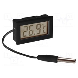 1 pcs x VELLEMAN - PMTEMP2 - Meter: temperature, digital, on panel, LCD, Temp: -50÷100°C, Len: 1m