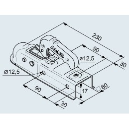 Al ko ak7 trailer tow hitch 60mm 750kg wejherowo wejherowo wejher