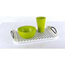 Dish drainer, drying rack, foldable, with tray camp4