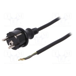1 pcs x PLASTROL - W-97268 - Cable, 3x1mm2, CEE 7/7 (E/F) plug,wires,SCHUKO plug, rubber