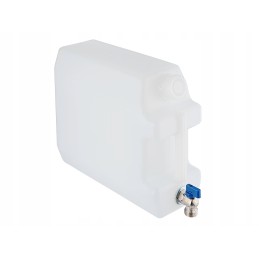 10l water canister with a short metal tap