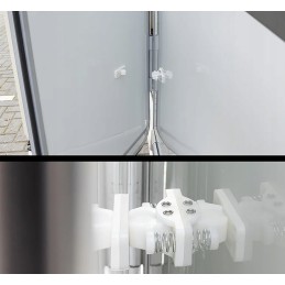 Camper trailer door lock stopper catch