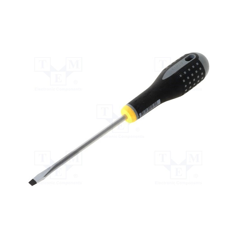 1 pcs x BAHCO - BE-8155 - Screwdriver, slot, 6,5x1,2mm, Blade length: 125mm