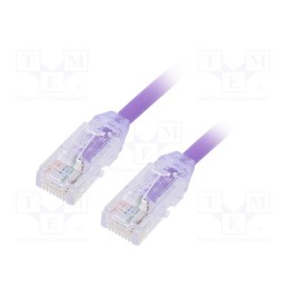 1 pcs x PANDUIT - UTP28X2MVL - Patch cord, TX6A-28™,U/UTP, 6a, solid, Cu, LSZH, violet, 2m, 28AWG