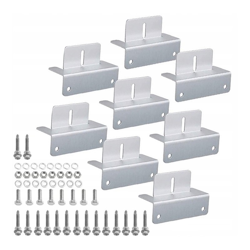 Mounting brackets for solar photovoltaic panels