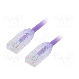 1 pcs x PANDUIT - UTP28X1MVL - Patch cord, TX6A-28™,U/UTP, 6a, solid, Cu, LSZH, violet, 1m, 28AWG