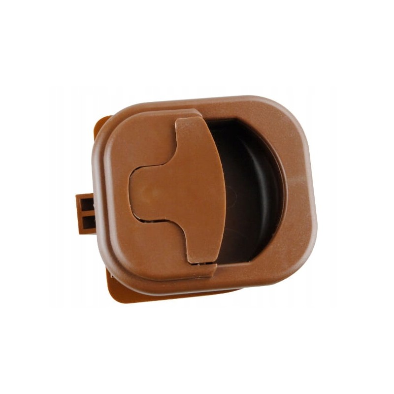 Brown camper trailer furniture lock turismuspl