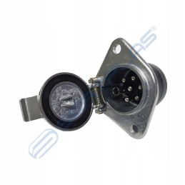Euro 24v aluminum semi-trailer socket without pin