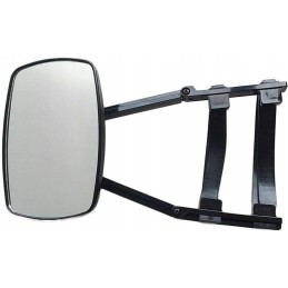 Universal, adjustable side towing mirror for caravans