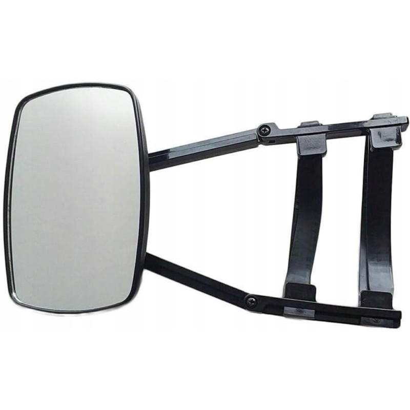 Universal, adjustable side towing mirror for caravans