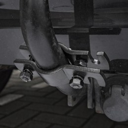 Trailer emergency cable securing attachment