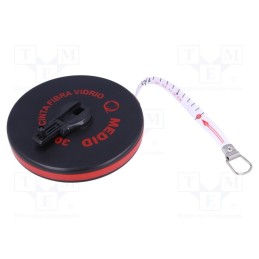 1 pcs x MEDID - 121030D - Measuring tape, L: 30m, Width: 15mm, Enclos.mat: ABS, measure