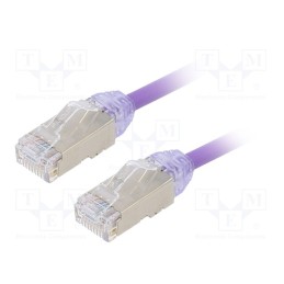 1 pcs x PANDUIT - STP28X2MVL - Patch cord, F/UTP,TX6A-28™, 6a, solid, Cu, LSZH, violet, 2m, 28AWG