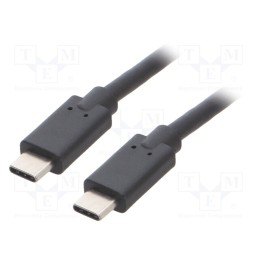 1 pcs x QOLTEC - 52353 - Cable, USB 3.1, USB C plug,both sides, 3m, black