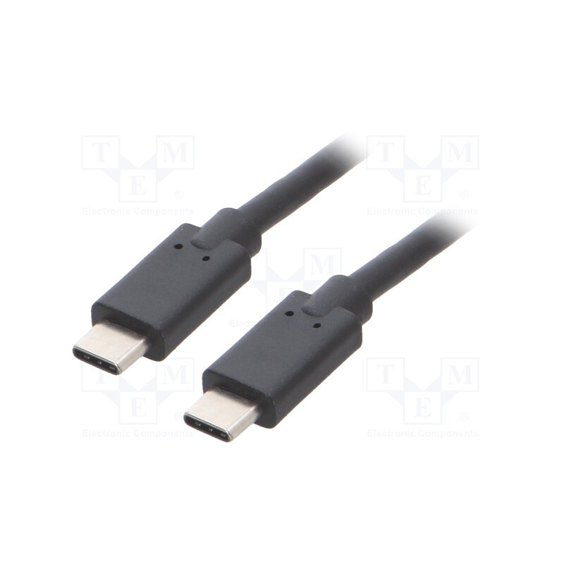 1 pcs x QOLTEC - 52353 - Cable, USB 3.1, USB C plug,both sides, 3m, black