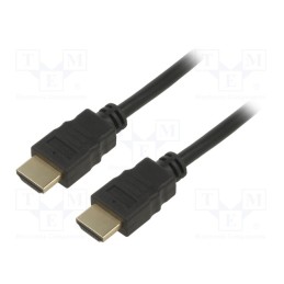 1 pcs x QOLTEC - 50406 - Cable, HDMI 1.4, HDMI plug,both sides, PVC, 3m, black, black
