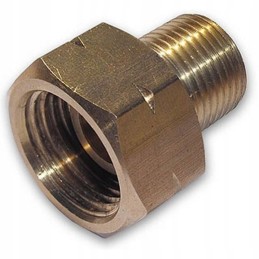 Gas adapter from a large cylinder to a small one