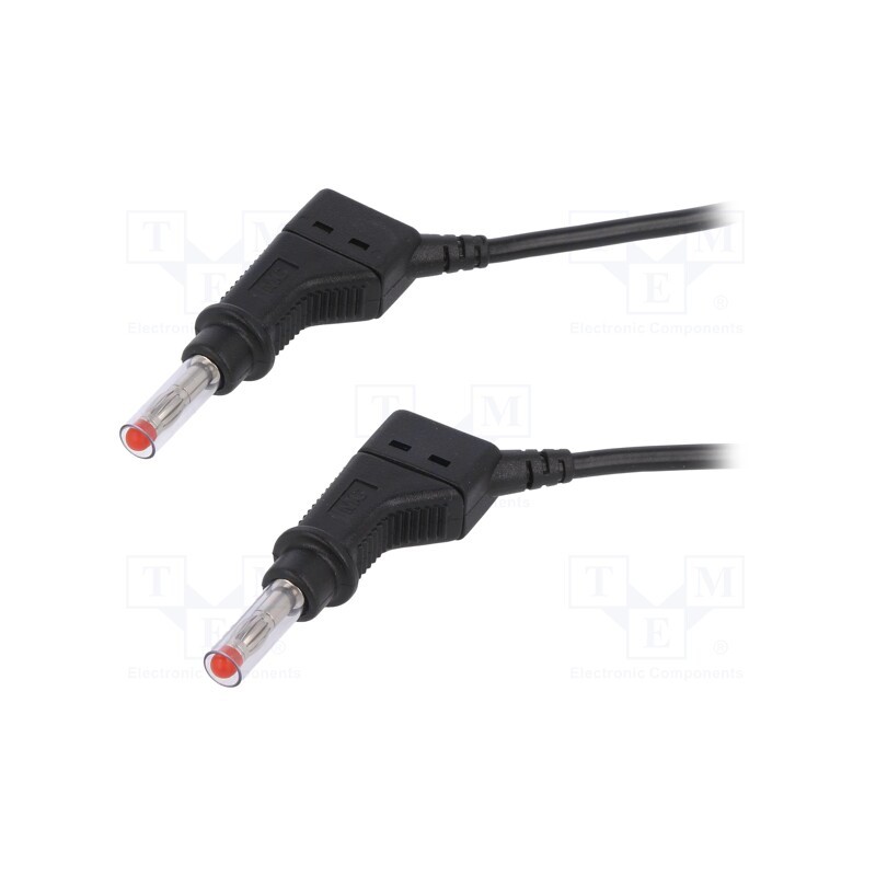 1 pcs x STu00c4UBLI - 66.9407-05021 - Connection cable, 32A, banana plug 4mm,both sides, Len: 0.5m