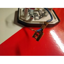 Warning board, dimensions, with lamp, 12 24 V, left