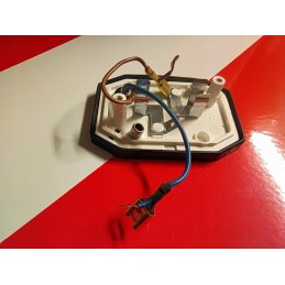 Warning board, dimensions, with lamp, 12 24 V, left