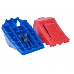 Trailer wheel chock stopper 3 5 t red